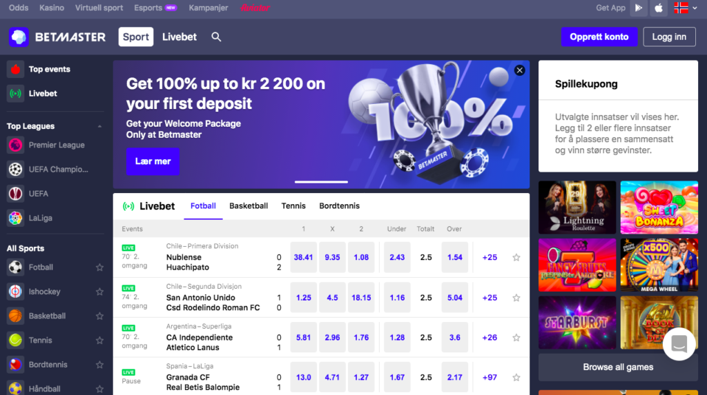 Betmaster Online Sportsbook and Casino 
