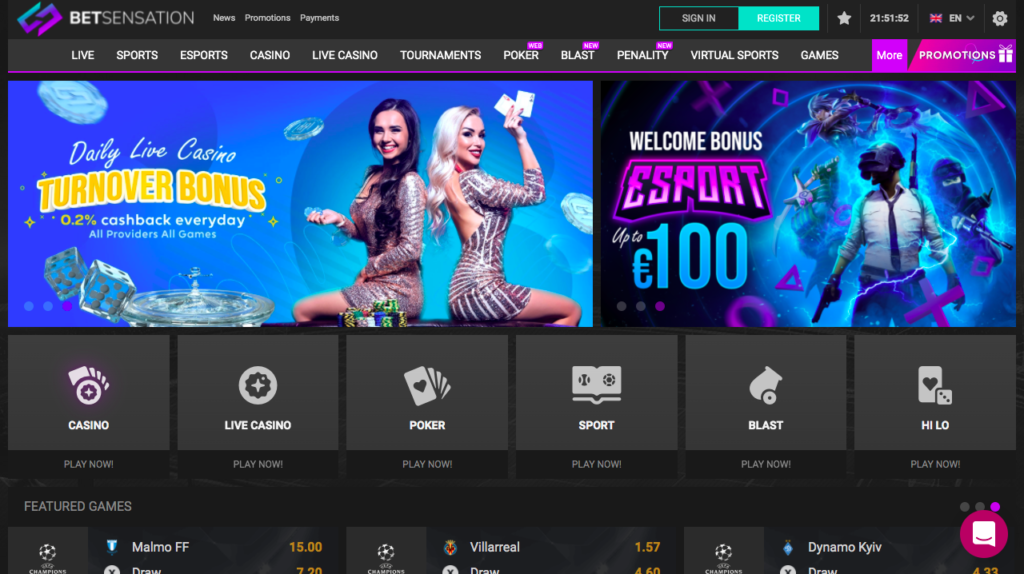 Bet Sensation Casino 