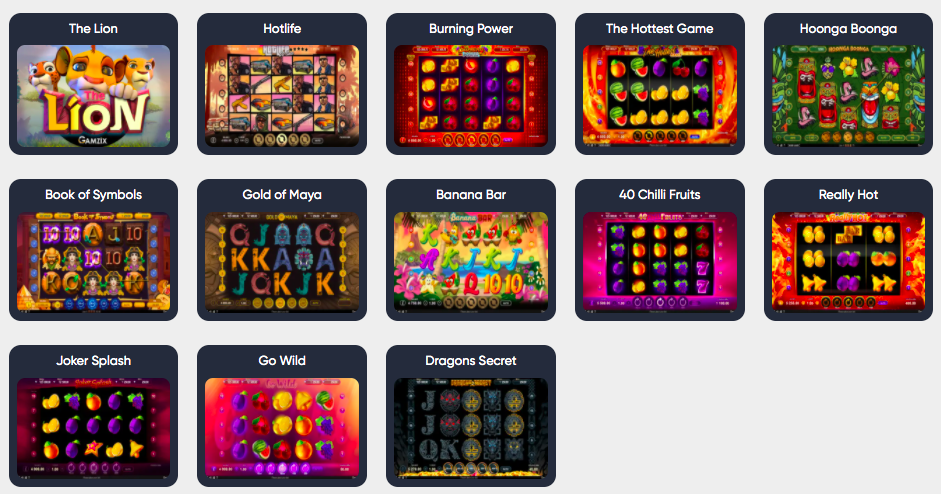 Best Gamzix Casino Slots