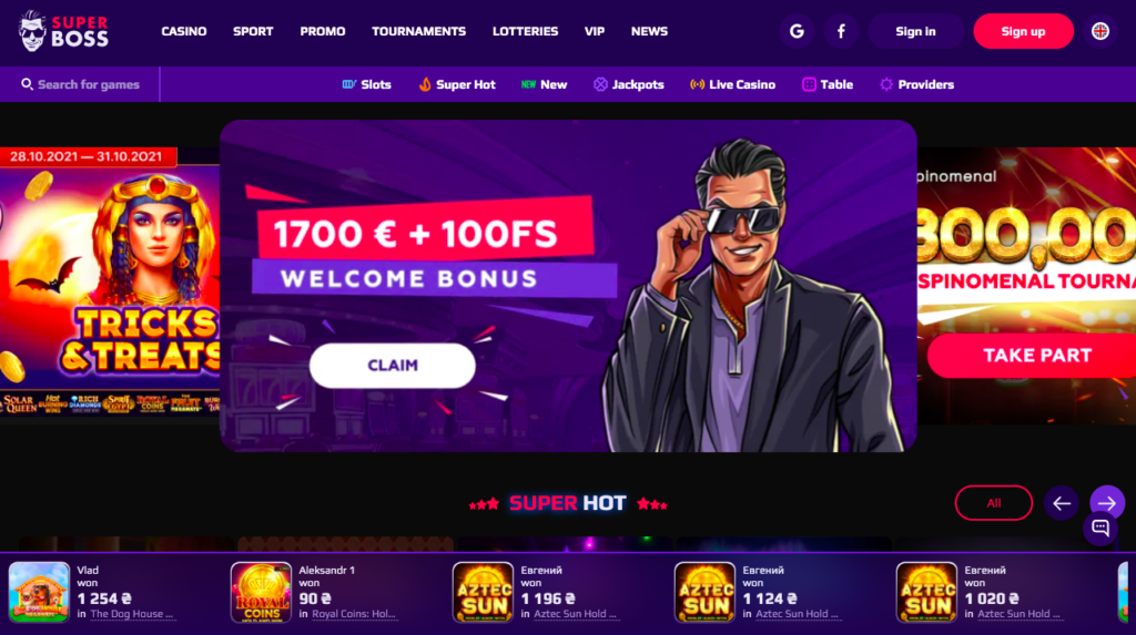 SuperBoss Online Casino 