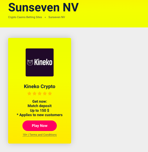 Casino owned and operated by Sunseven NV