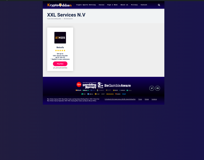 XXL Services N.V. Casino Owned Operated 