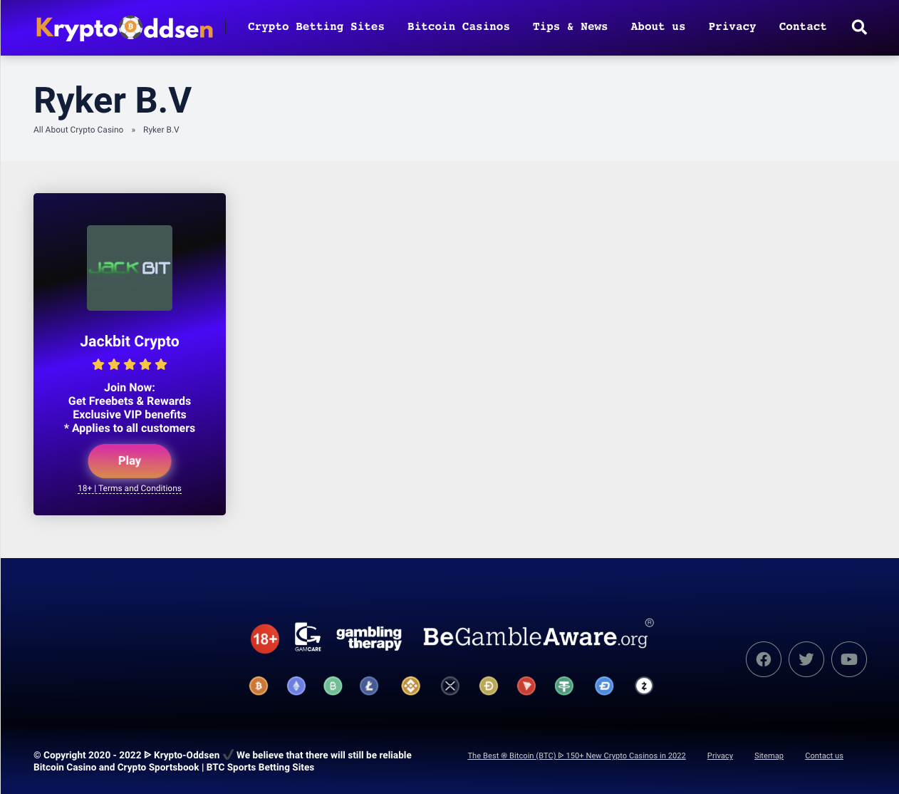 Ryker B.V Owned Operated Casino