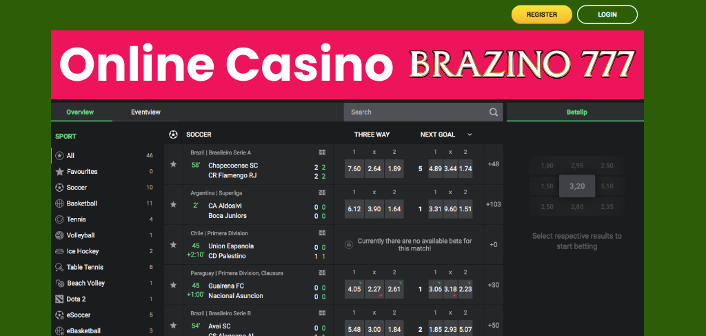 Brazino777 Casino Website