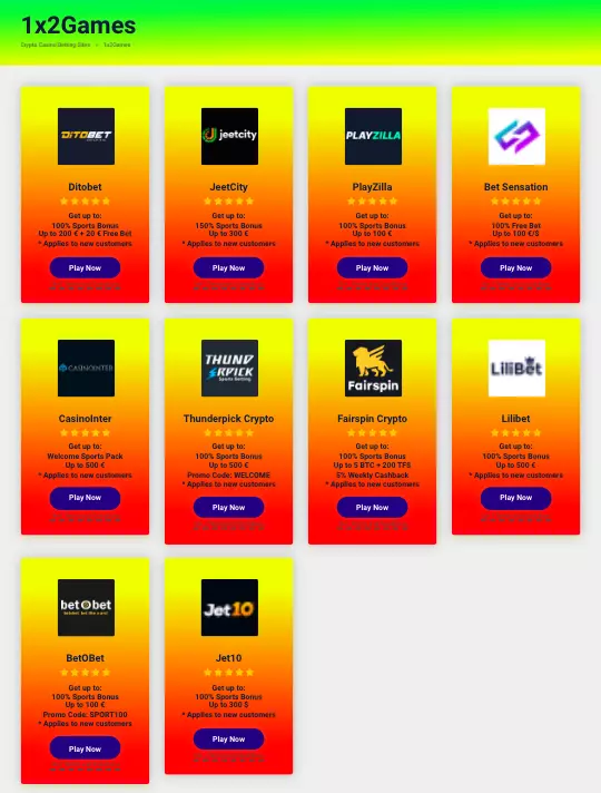 1x2Game Slots