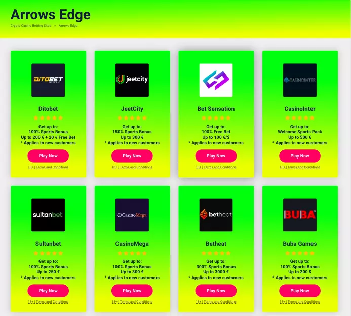 Arrows Edge Casino Slots