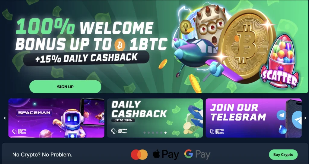 CryptoBetSports The Best Crypto Casino & Sportsbook Homepage