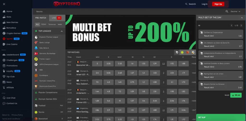 Kryptosino Sportsbook