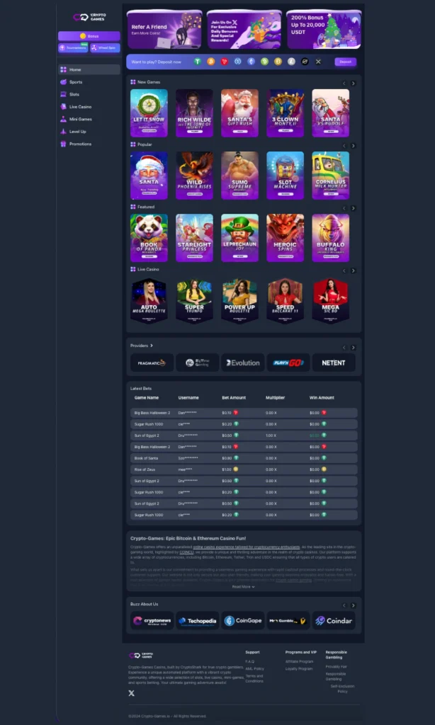 Crypto Games Casino